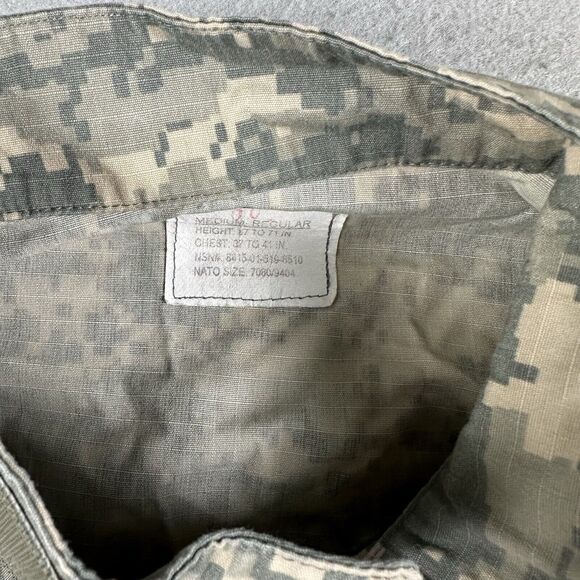 US Military ACU Army Combat Uniform Coat UCP Digital Camo Ripstop Medium Reg - Picture 7 of 16